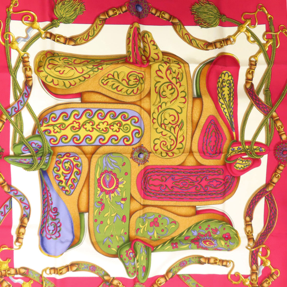 HERMES Carre90 Scarf Silk Ladies [Used]