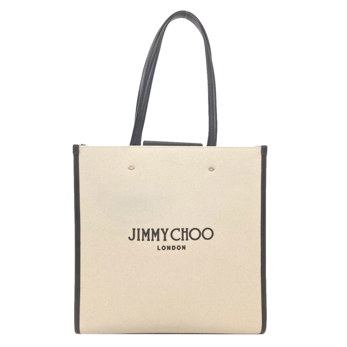 Jimmy Choo logo Tote Bag Canvas Ladies [Used]