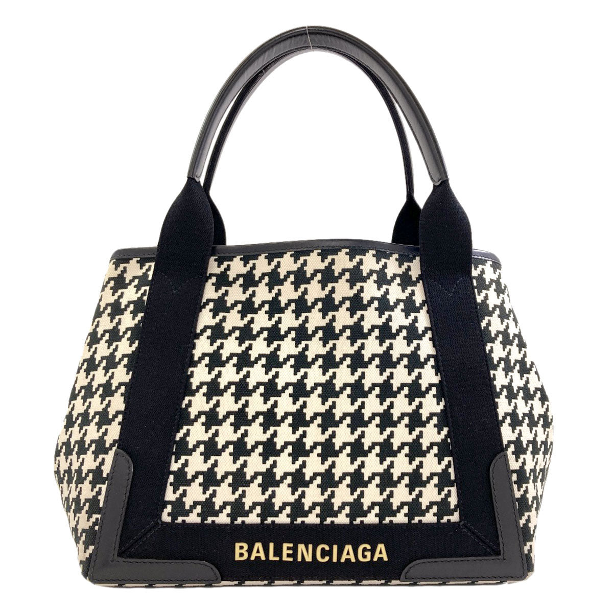 BALENCIAGA 339933 NAVY CABAS S Tote Bag Canvas Ladies [Used]