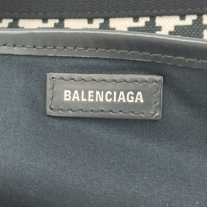 BALENCIAGA 339933 NAVY CABAS S Tote Bag Canvas Ladies [Used]