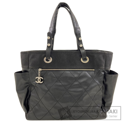 CHANEL Paris Biarritz GM SilverHardware Tote Bag Calf Ladies [Used]