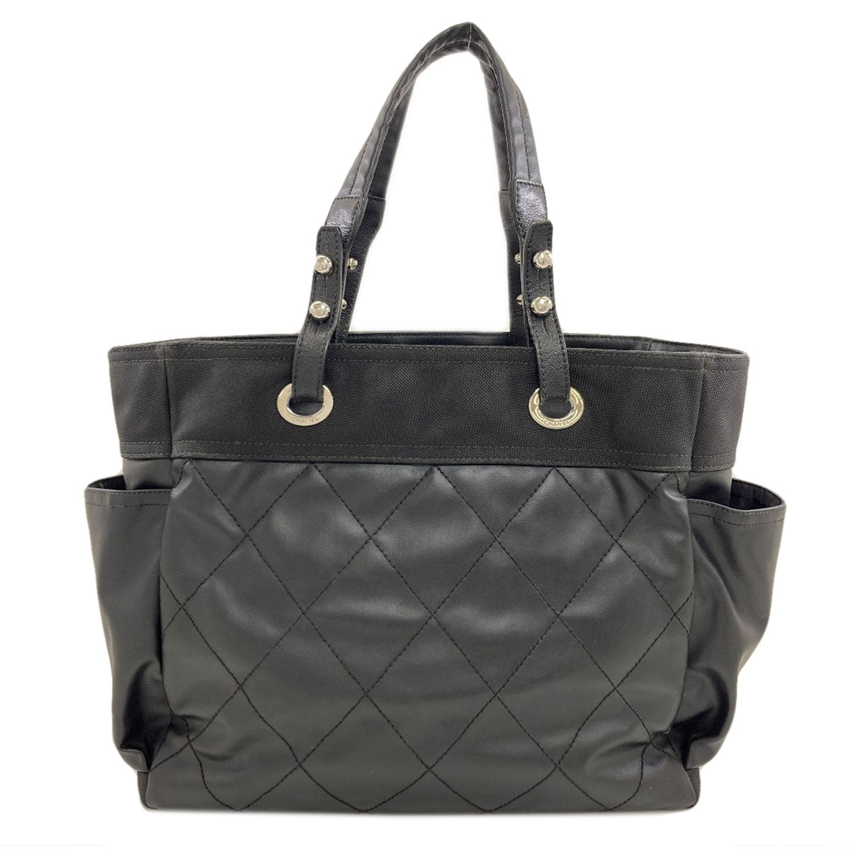 CHANEL Paris Biarritz GM SilverHardware Tote Bag Calf Ladies [Used]
