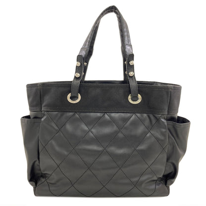 CHANEL Paris Biarritz GM SilverHardware Tote Bag Calf Ladies [Used]