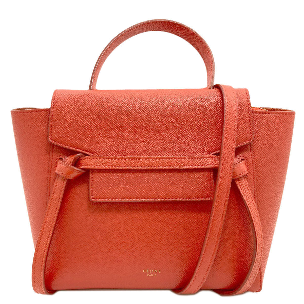 CELINE Nano belt bag 2WAY Handbag Calf Ladies [Used]
