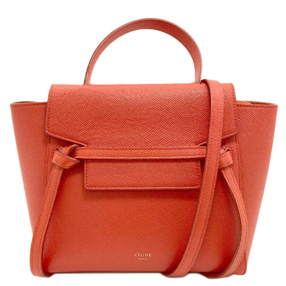 CELINE Nano belt bag 2WAY Handbag Calf Ladies [Used]