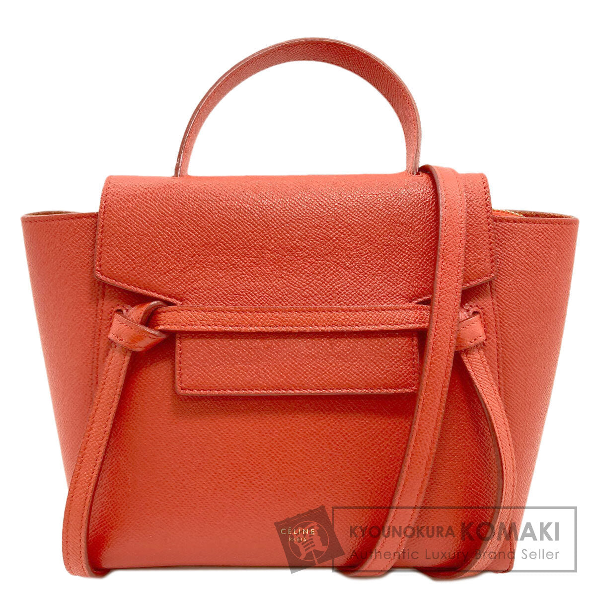 CELINE Nano belt bag 2WAY Handbag Calf Ladies [Used]