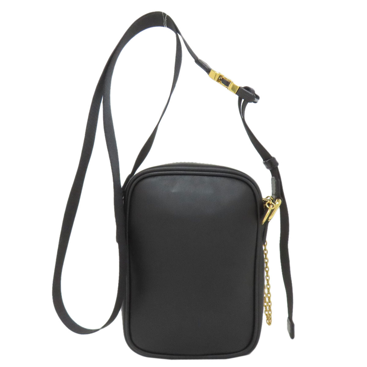 FENDI Calligraphy Studs Shoulder Bag Leather Ladies [Used]