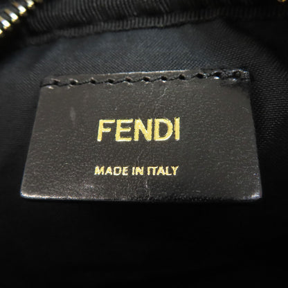 FENDI Calligraphy Studs Shoulder Bag Leather Ladies [Used]