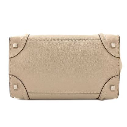 CELINE Luggage mini Tote Bag Calf Ladies [Used]