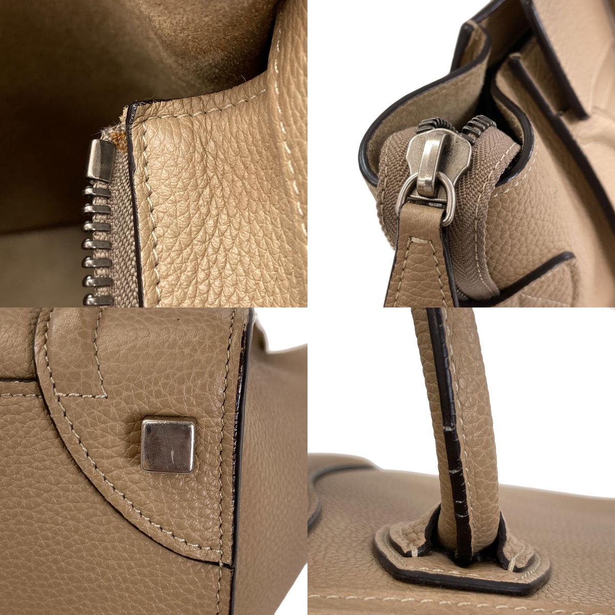 CELINE Luggage micro Handbag Calf Ladies [Used]