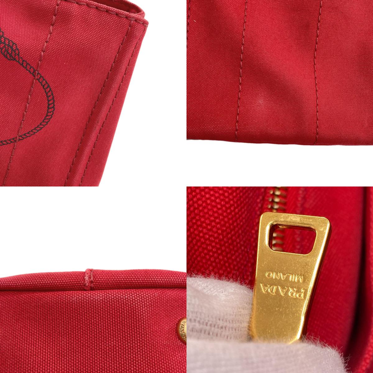 PRADA Canapa mini 2 WAY Handbag Canvas Ladies [Used]