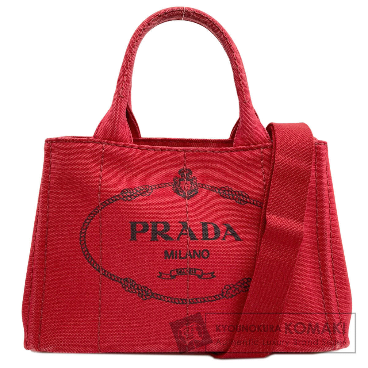 PRADA Canapa mini 2 WAY Handbag Canvas Ladies [Used]