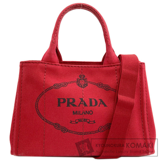 PRADA Canapa mini 2 WAY Handbag Canvas Ladies [Used]