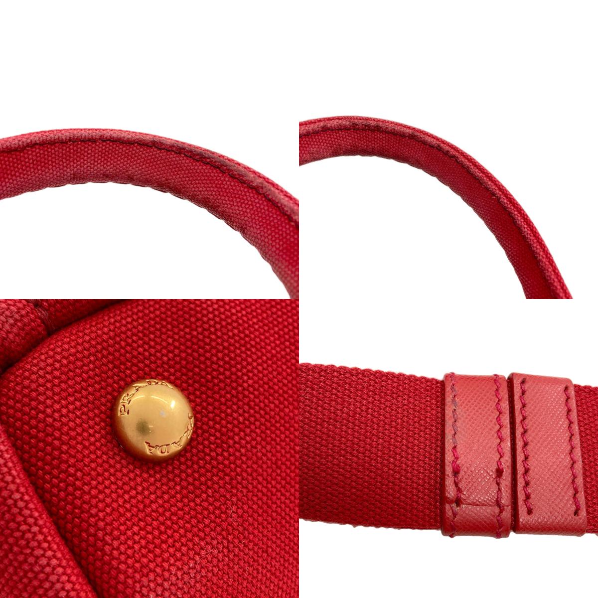 PRADA Canapa mini 2 WAY Handbag Canvas Ladies [Used]