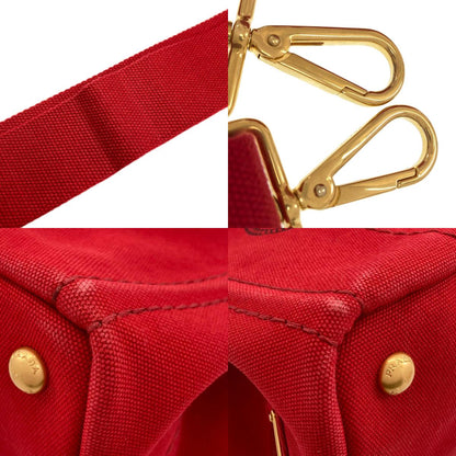 PRADA Canapa mini 2 WAY Handbag Canvas Ladies [Used]
