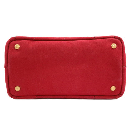 PRADA Canapa mini 2 WAY Handbag Canvas Ladies [Used]