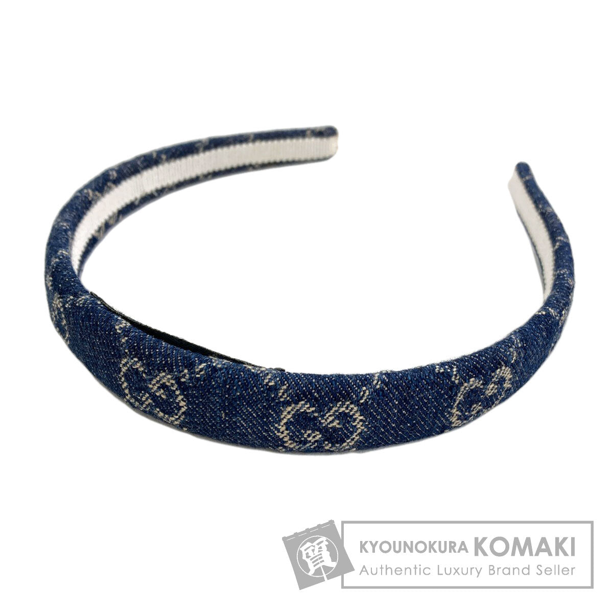 GUCCI Headband GG hair accessory Denim Ladies [Used]