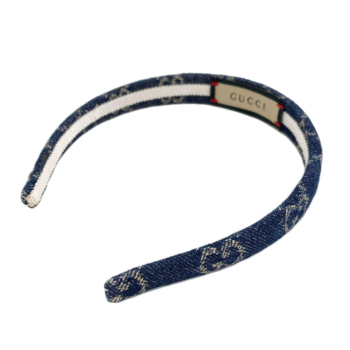 GUCCI Headband GG hair accessory Denim Ladies [Used]