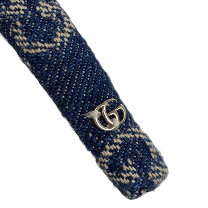 GUCCI Headband GG hair accessory Denim Ladies [Used]