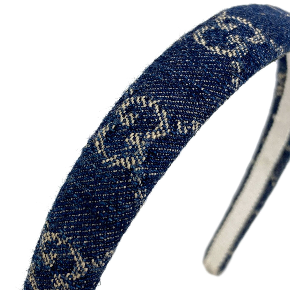 GUCCI Headband GG hair accessory Denim Ladies [Used]