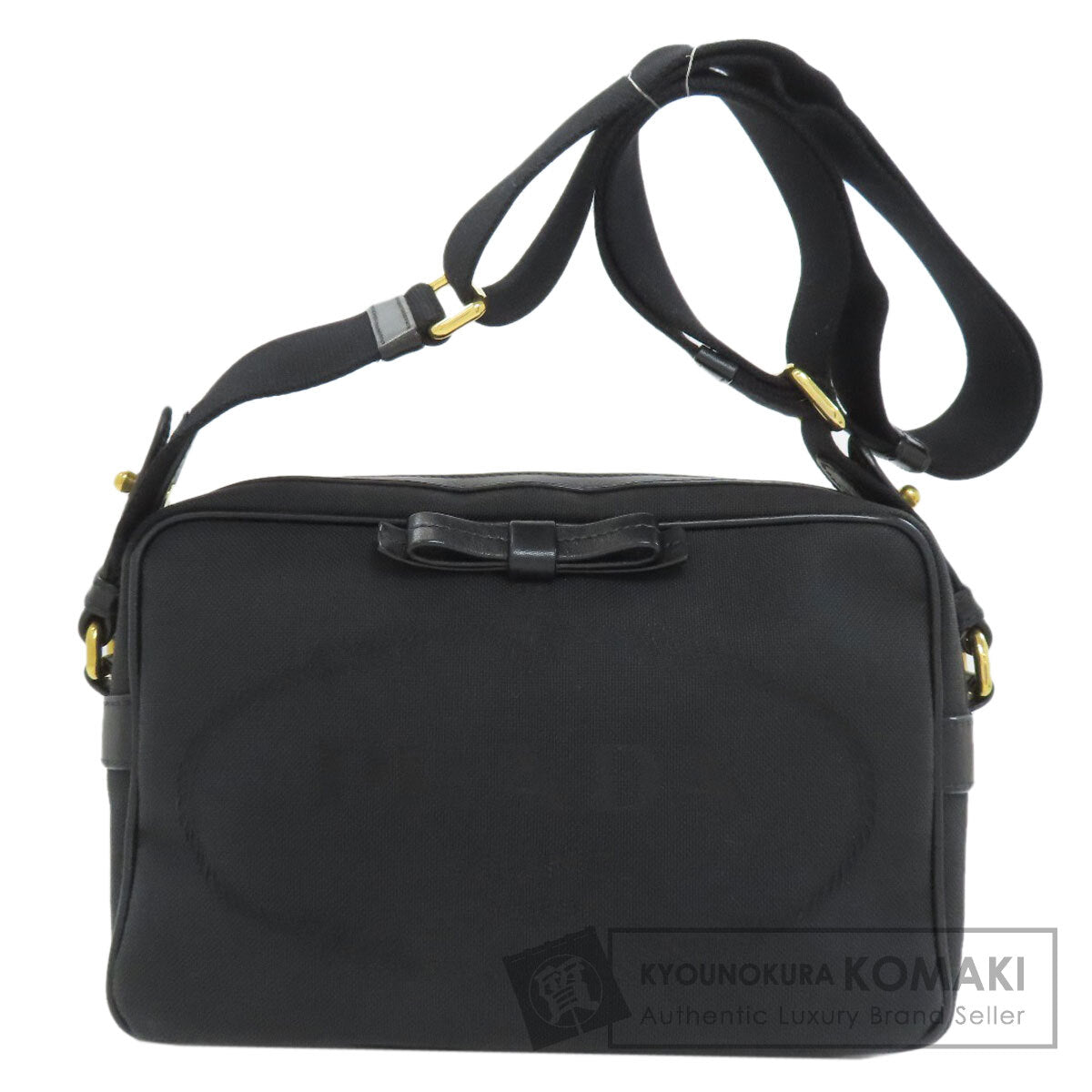 PRADA 1BH089 Fiocco Shoulder Bag Canvas Ladies [Used]