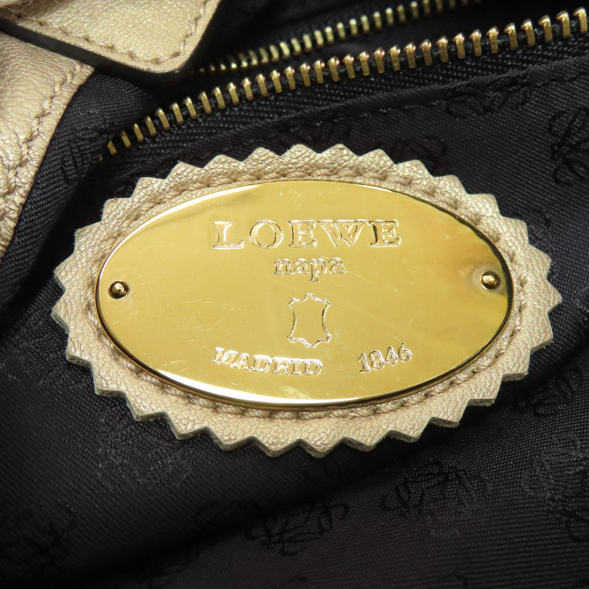 LOEWE anagram Handbag Leather Ladies [Used]
