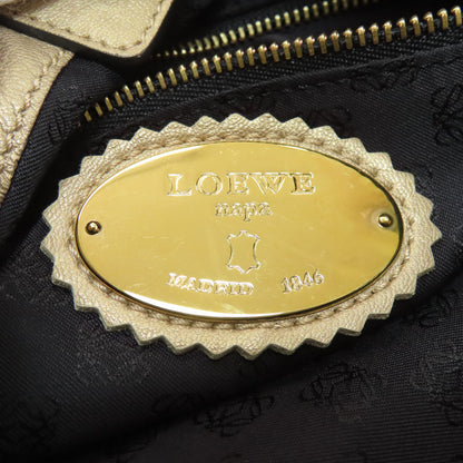 LOEWE anagram Handbag Leather Ladies [Used]
