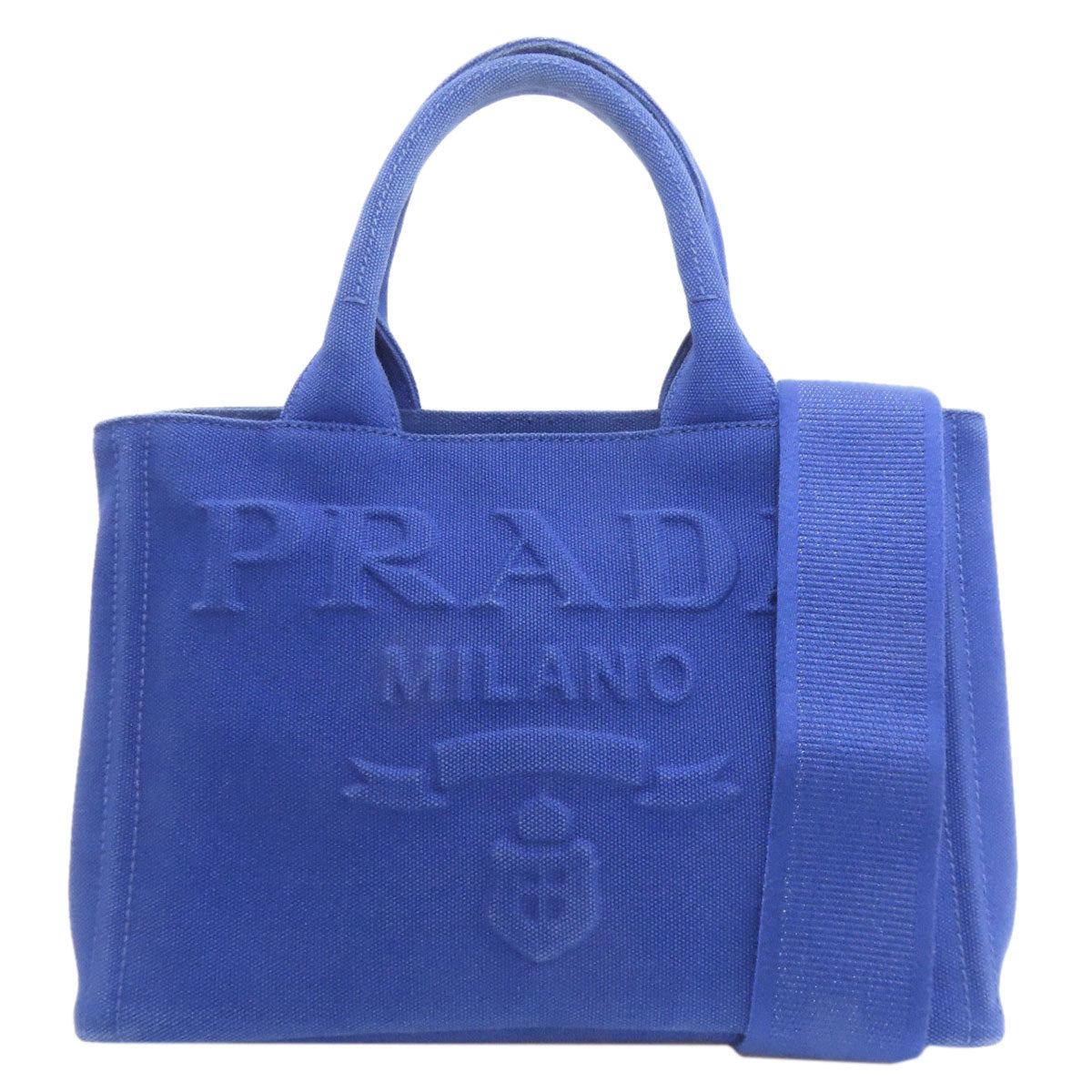 PRADA Canapa mini 2 WAY Handbag Canvas Ladies [Used]