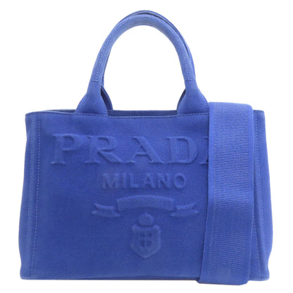 PRADA Canapa mini 2 WAY Handbag Canvas Ladies [Used]