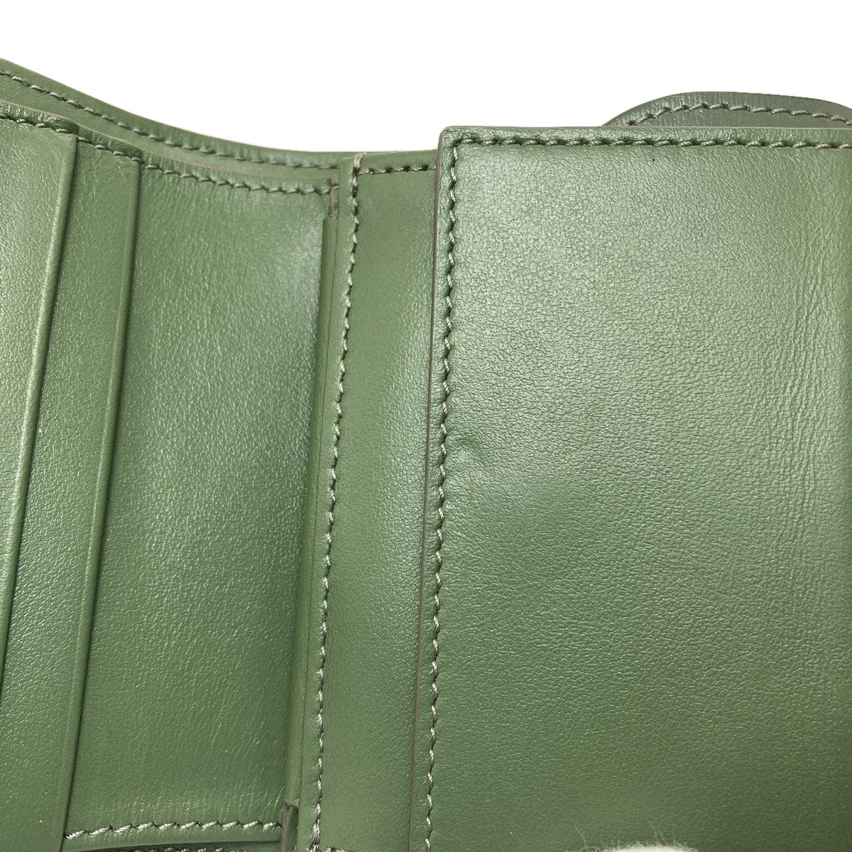 CELINE Triomphe Flap Tri-fold Bifold Wallet with Coin Pocket Calf Ladies [Used]