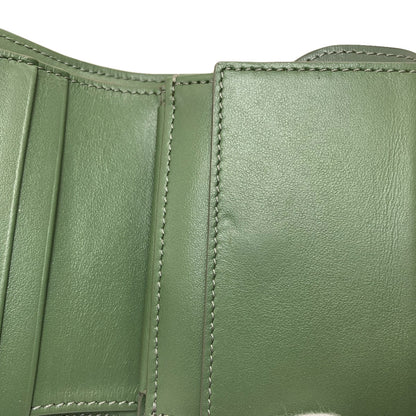 CELINE Triomphe Flap Tri-fold Bifold Wallet with Coin Pocket Calf Ladies [Used]