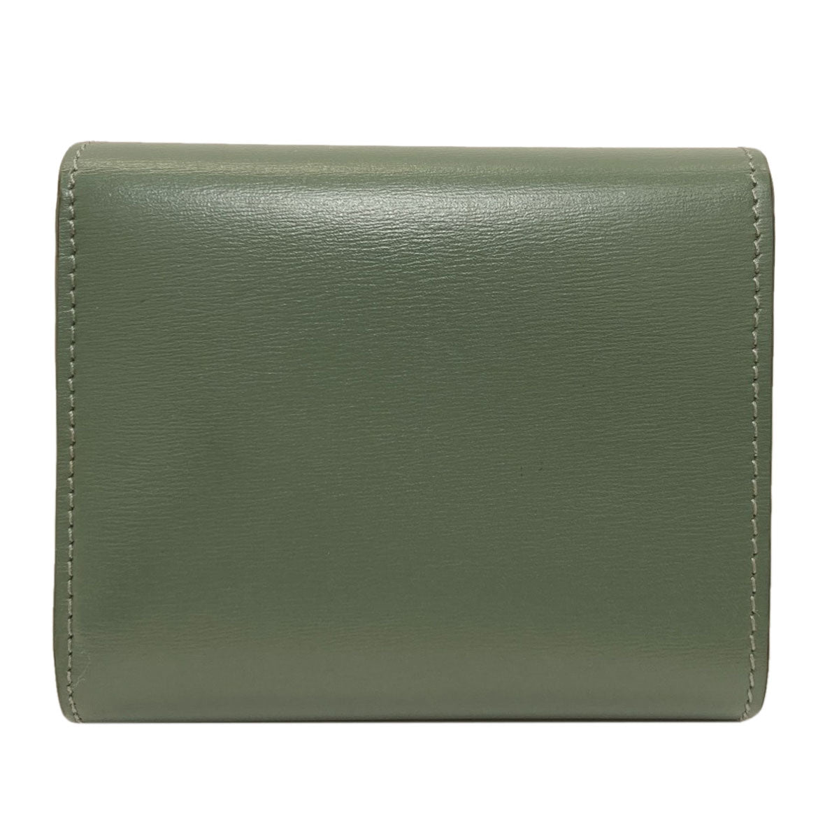 CELINE Triomphe Flap Tri-fold Bifold Wallet with Coin Pocket Calf Ladies [Used]