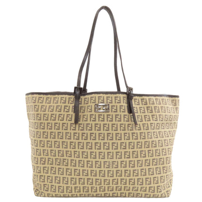 FENDI Zucca pattern Tote Bag Canvas LeatherLadies [Used]