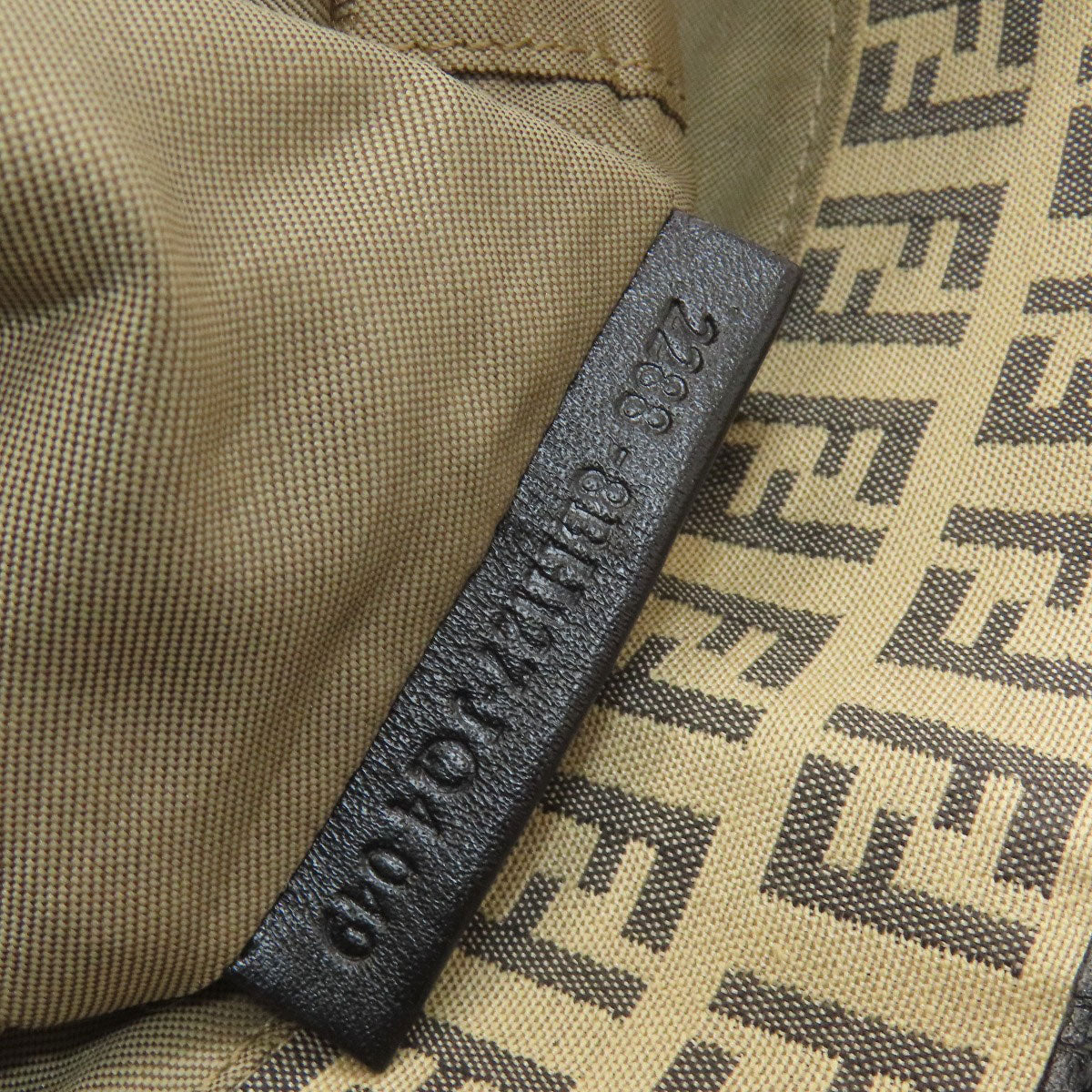 FENDI Zucca pattern Tote Bag Canvas LeatherLadies [Used]
