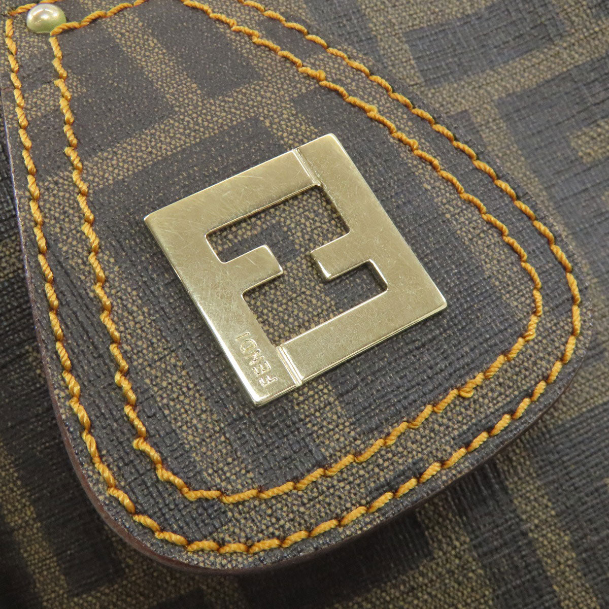 FENDI Zucca pattern Zucchino Shoulder Bag PVC Ladies [Used]