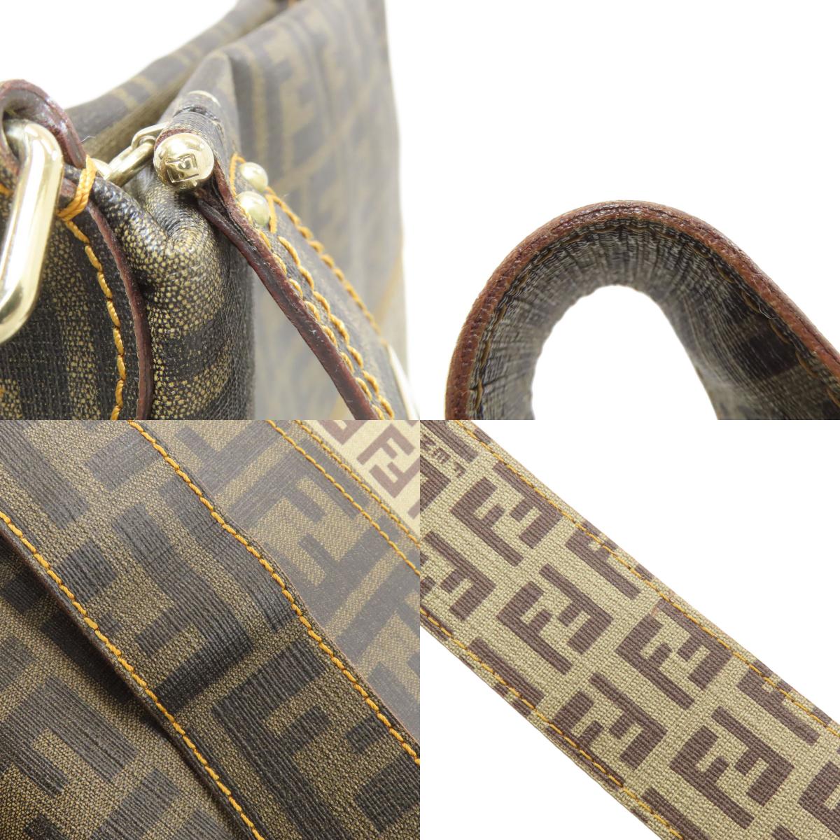 FENDI Zucca pattern Zucchino Shoulder Bag PVC Ladies [Used]