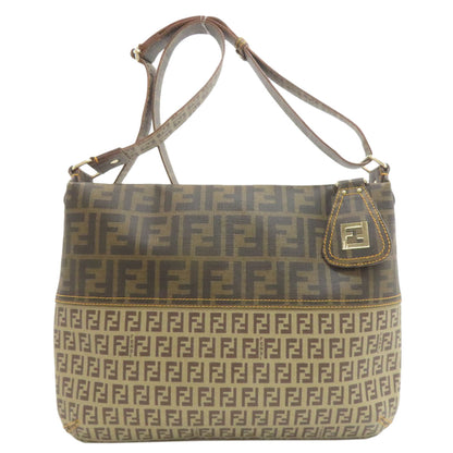 FENDI Zucca pattern Zucchino Shoulder Bag PVC Ladies [Used]