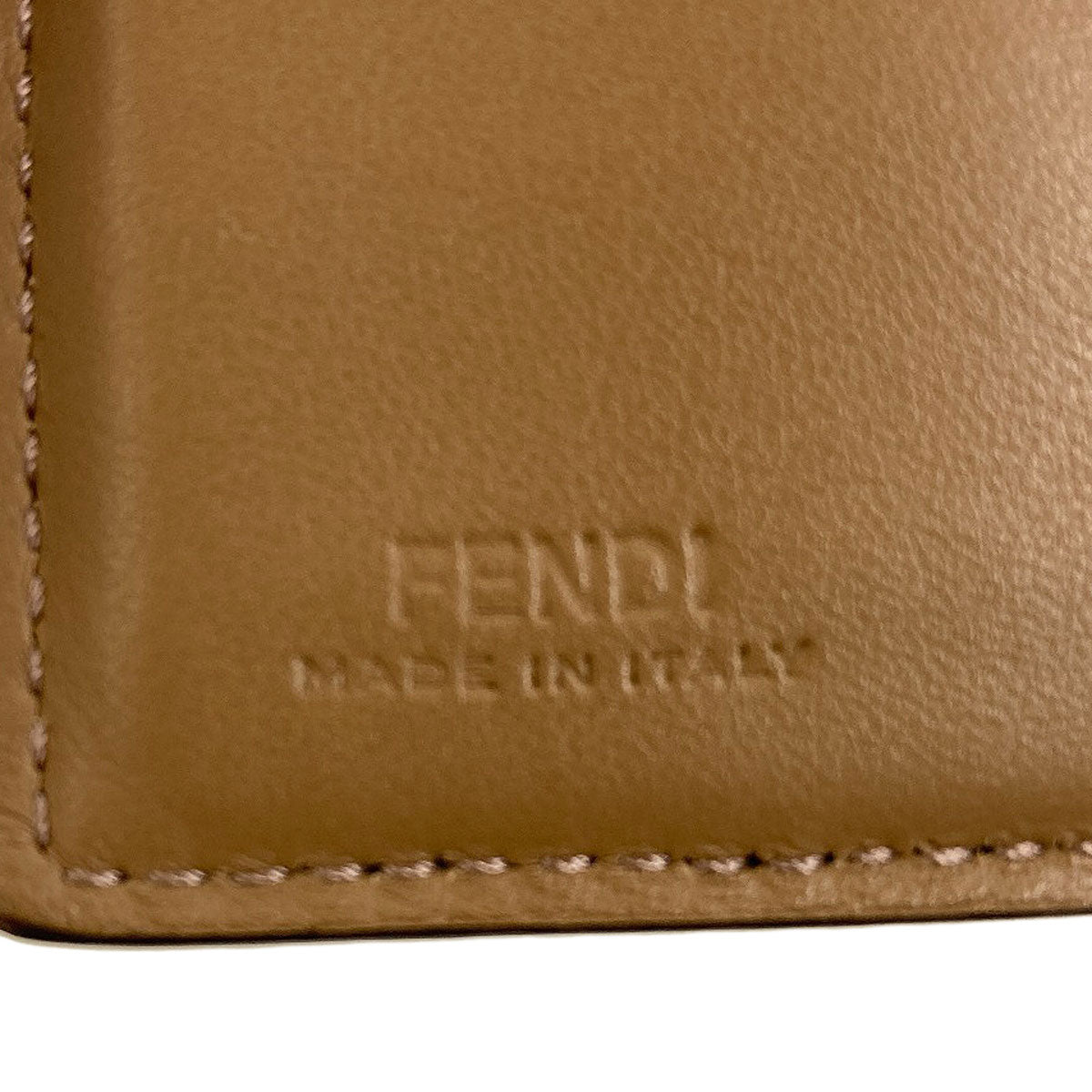 FENDI Zucca Pattern Tool Print Bifold Wallet with Coin Pocket PVC Ladies [Used]