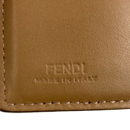 FENDI Zucca Pattern Tool Print Bifold Wallet with Coin Pocket PVC Ladies [Used]