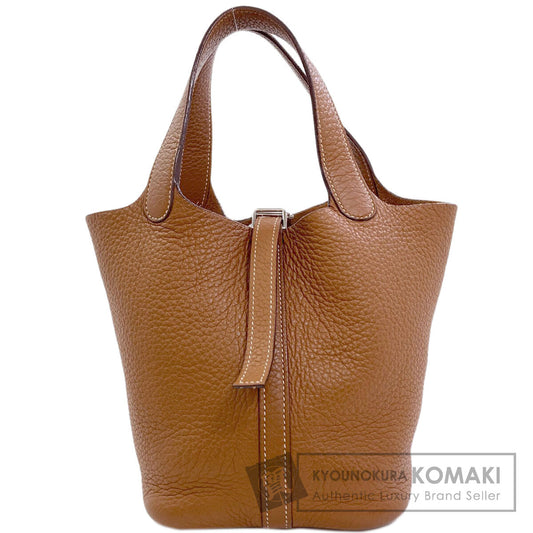 HERMES PicotinPM Gold SilverHardware Handbag Taurillon Clemence Ladies [Used]
