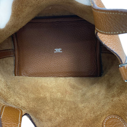 HERMES PicotinPM Gold SilverHardware Handbag Taurillon Clemence Ladies [Used]