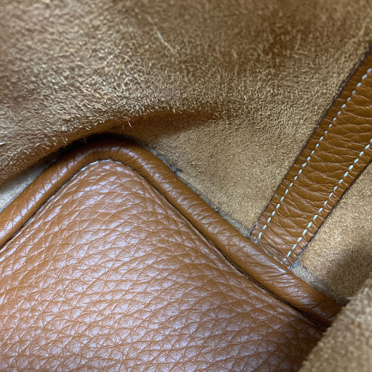 HERMES PicotinPM Gold SilverHardware Handbag Taurillon Clemence Ladies [Used]