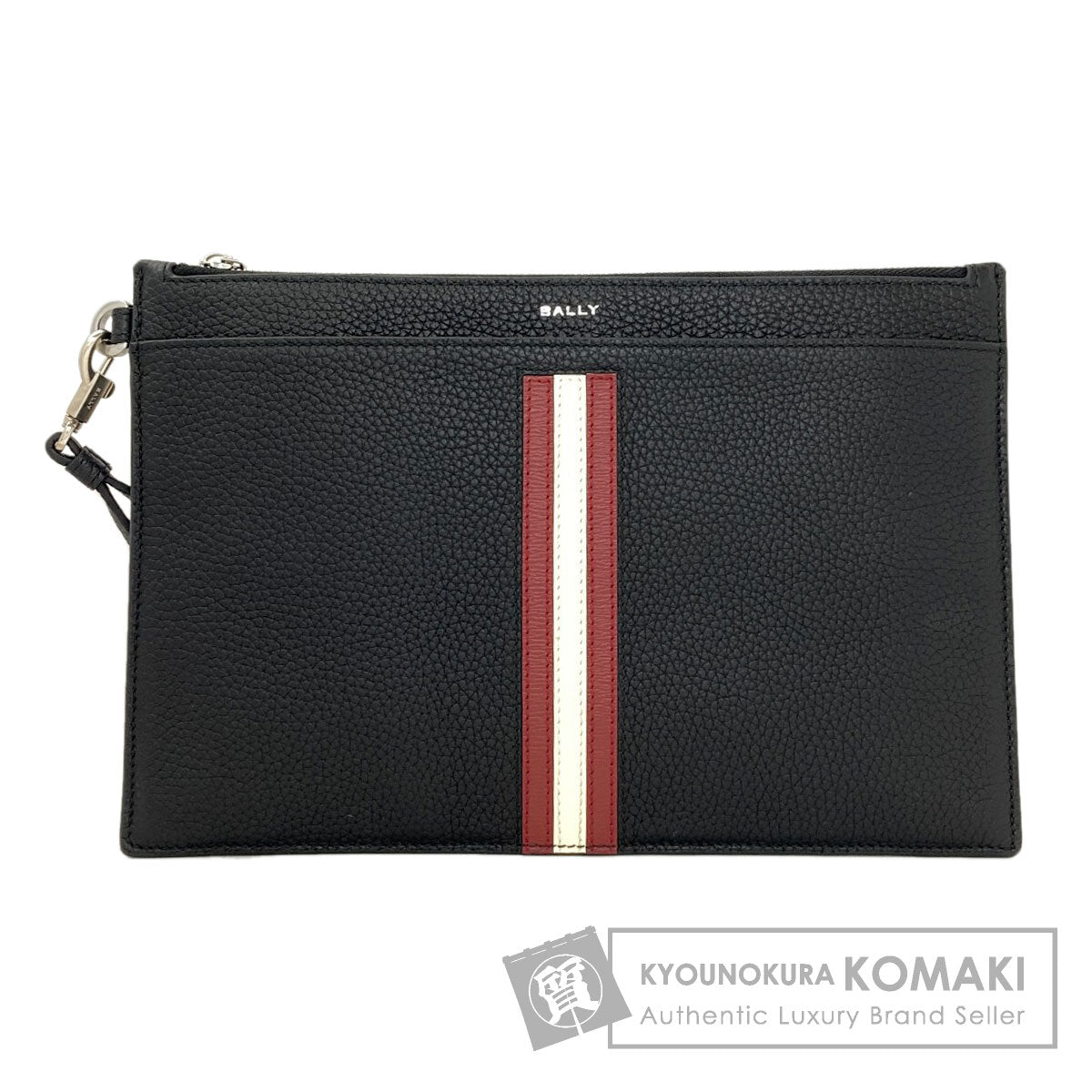 BALLY Barry Stripe Clutch bag Leather Ladies [Used]