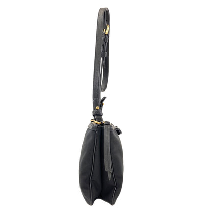 PRADA 1BH046 ribbon Shoulder Bag Canvas LeatherLadies [Used]