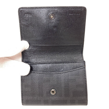 FENDI Zucca pattern Card Case PVC Ladies [Used]
