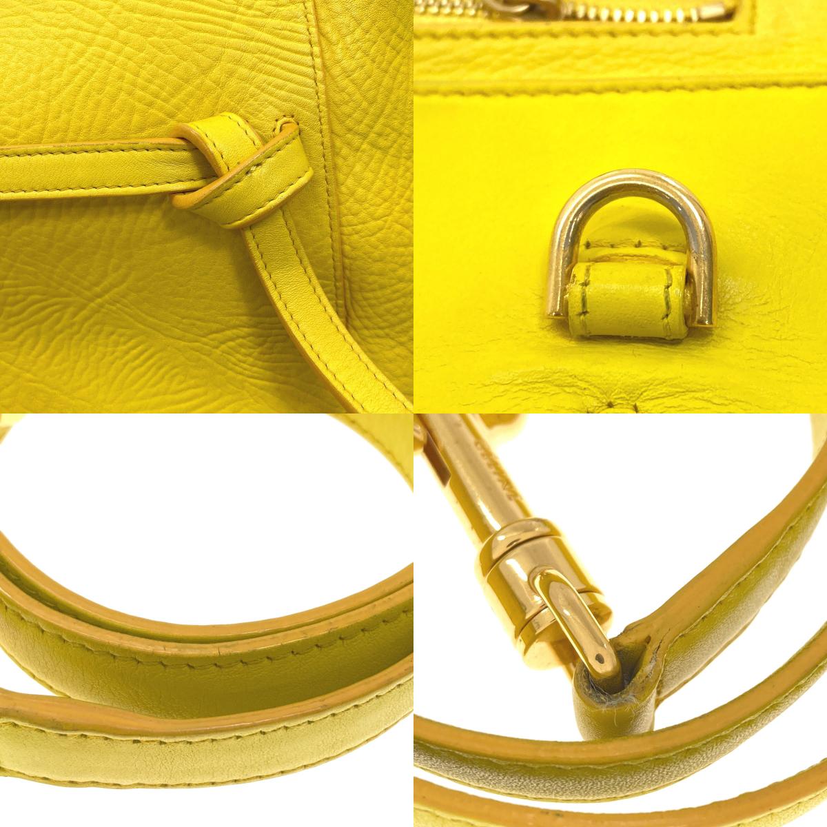 CELINE Mini 2WAY Belt Bag Handbag Calf Ladies [Used]