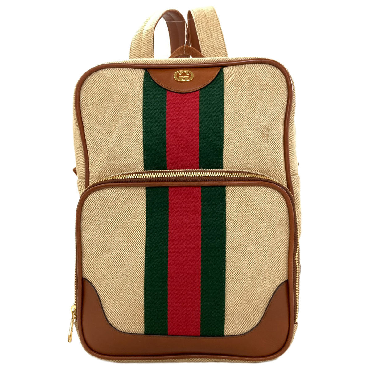 GUCCI 575063 Sherry line Backpack Â· Daypack Canvas Ladies [Used]