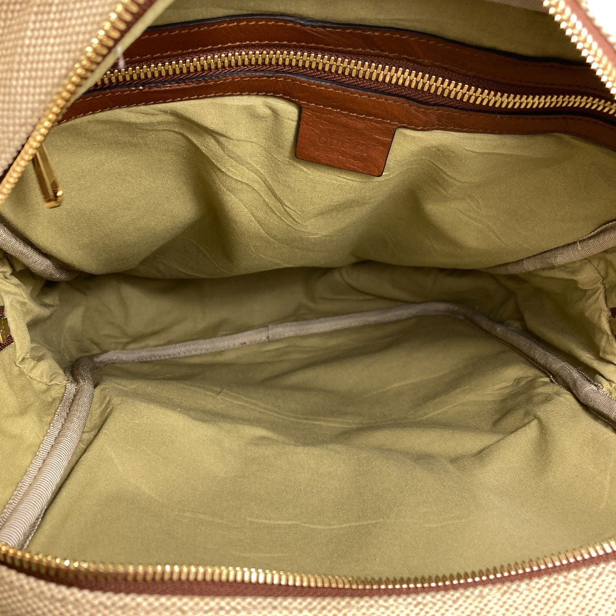 GUCCI 575063 Sherry line Backpack Â· Daypack Canvas Ladies [Used]
