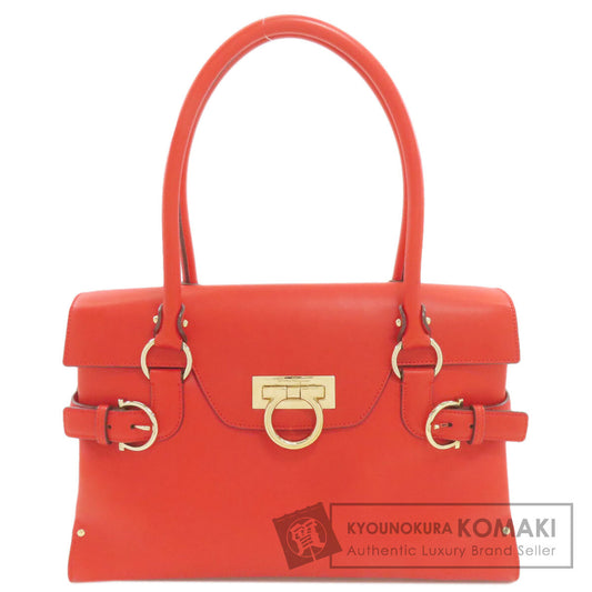 Salvatore Ferragamo GanciniHardware Tote Bag Leather Ladies [Used]