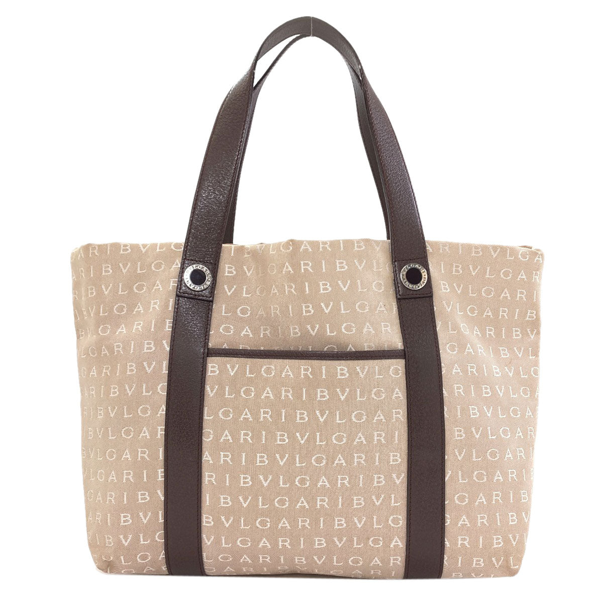 BVLGARI Logo mania Tote Bag Canvas Ladies [Used]